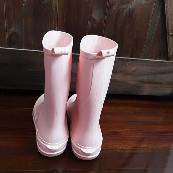 Cat & Jack Ballet Pink Slip-on Rain Boots🤍 - Picture 2 of 4